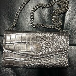 Vince Camuto Metallic Embossed Clutch
